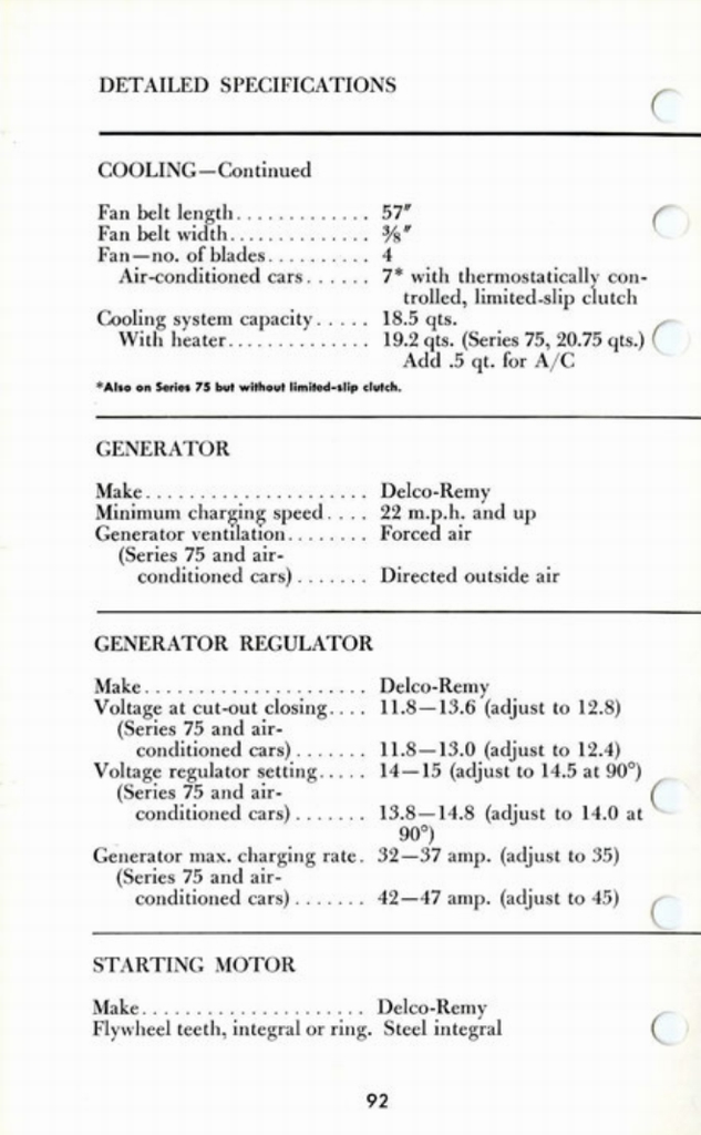 1960 Cadillac Salesmans Data Book Page 51